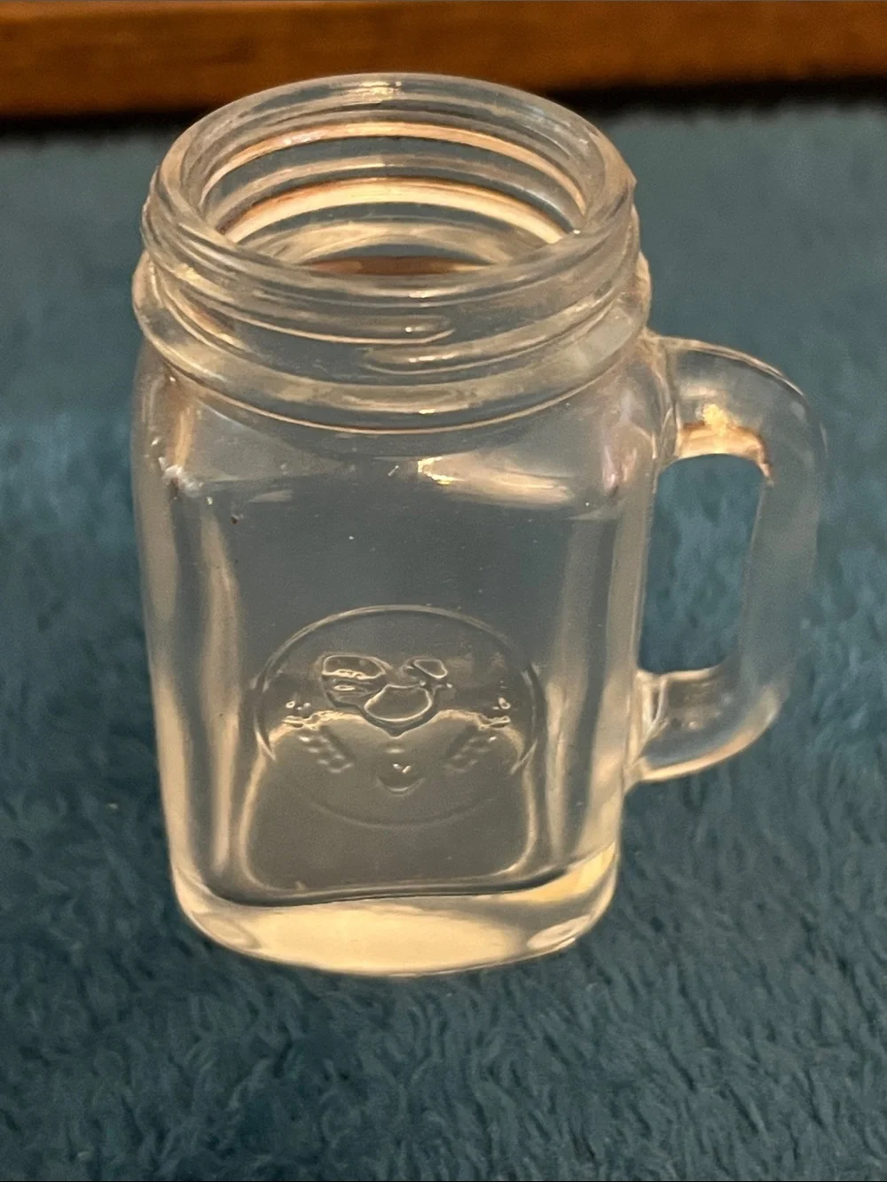 Kikkerland Clear Mini Mason Mug - Transparent Glassy 1oz 020